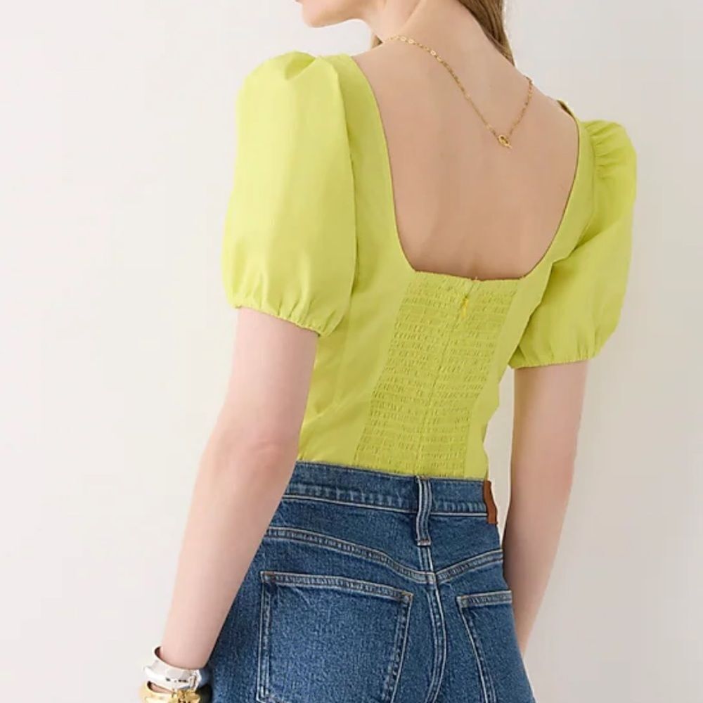 NWT J crew lemon sorbet corset top women size 2 - Picture 2 of 7